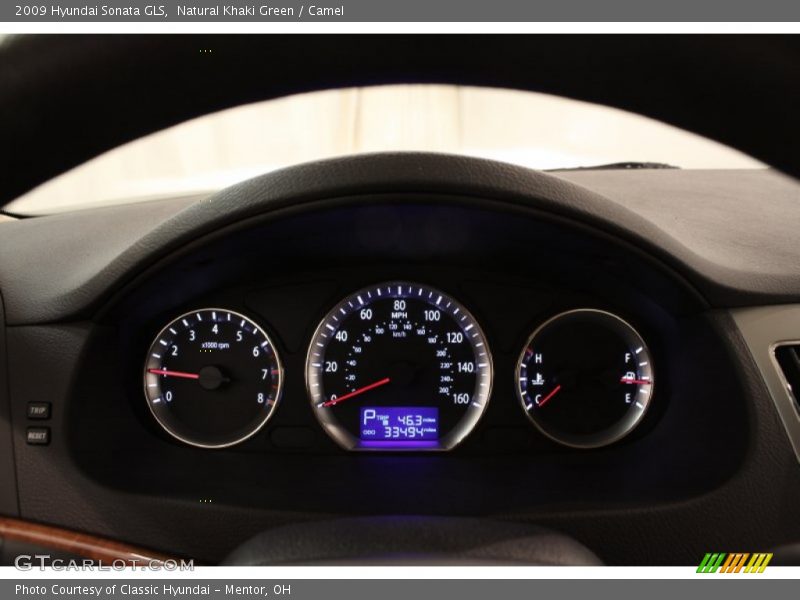 Natural Khaki Green / Camel 2009 Hyundai Sonata GLS