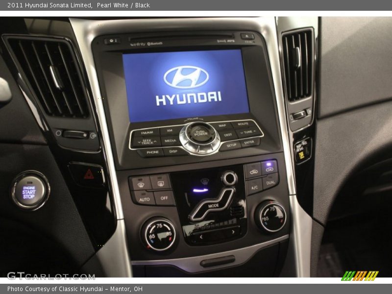 Pearl White / Black 2011 Hyundai Sonata Limited