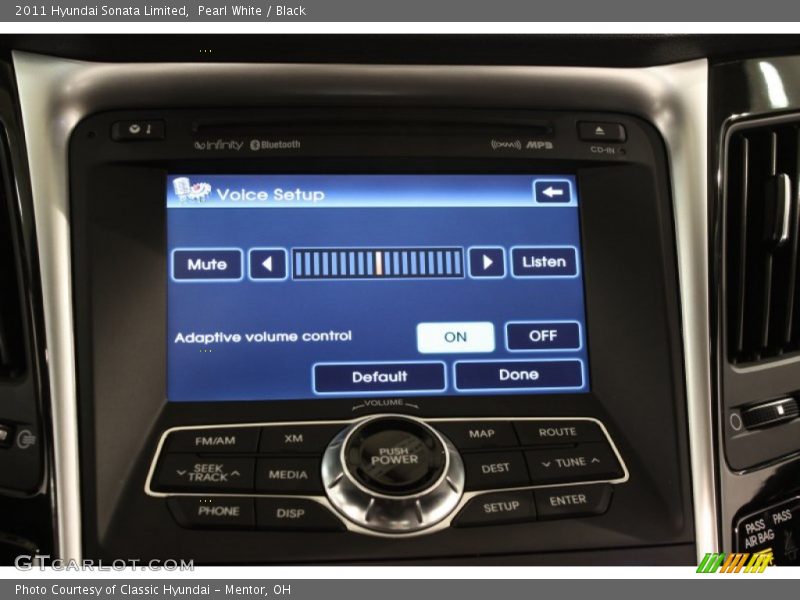 Pearl White / Black 2011 Hyundai Sonata Limited