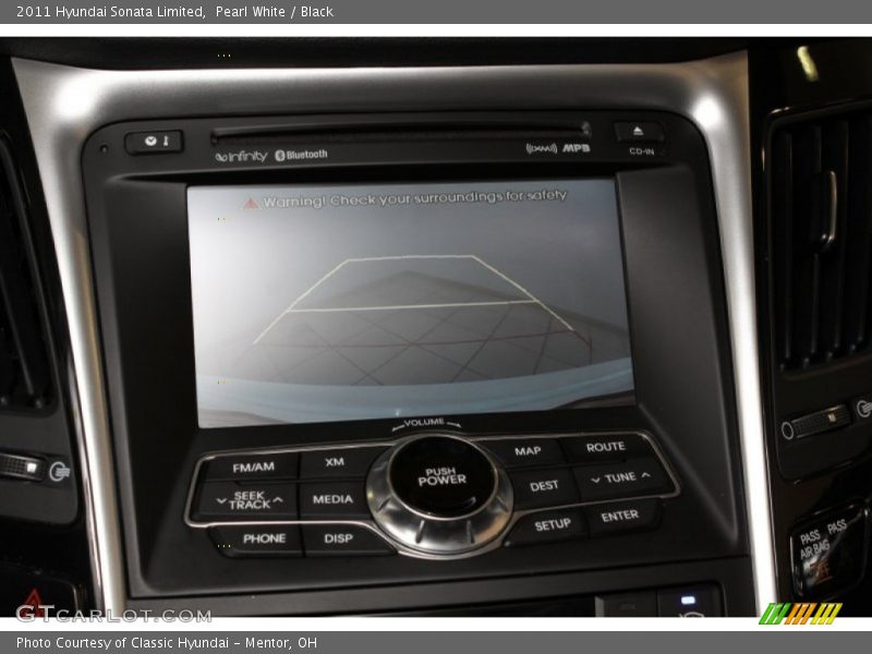 Pearl White / Black 2011 Hyundai Sonata Limited