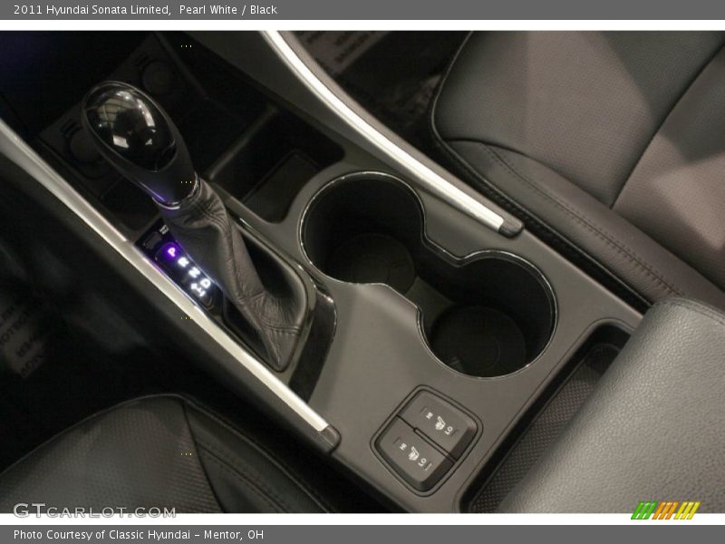 Pearl White / Black 2011 Hyundai Sonata Limited