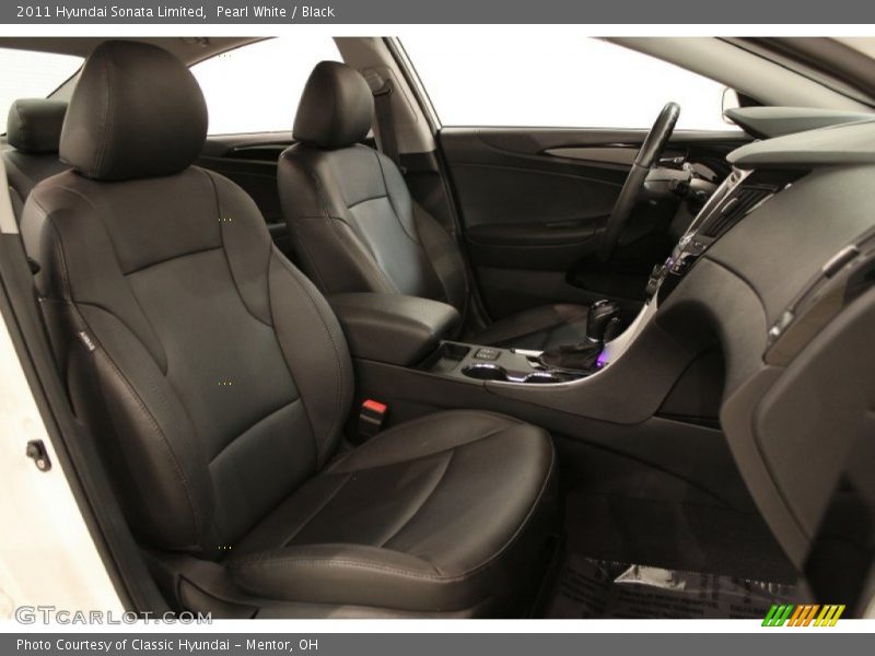 Pearl White / Black 2011 Hyundai Sonata Limited