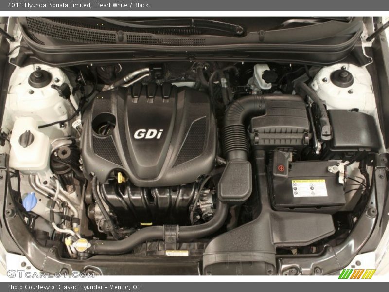 Pearl White / Black 2011 Hyundai Sonata Limited
