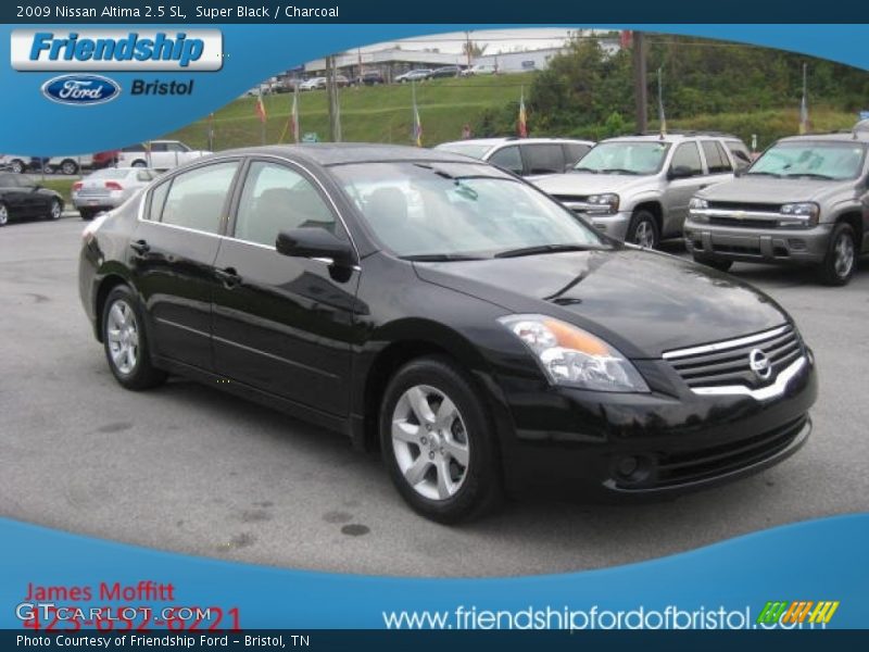 Super Black / Charcoal 2009 Nissan Altima 2.5 SL