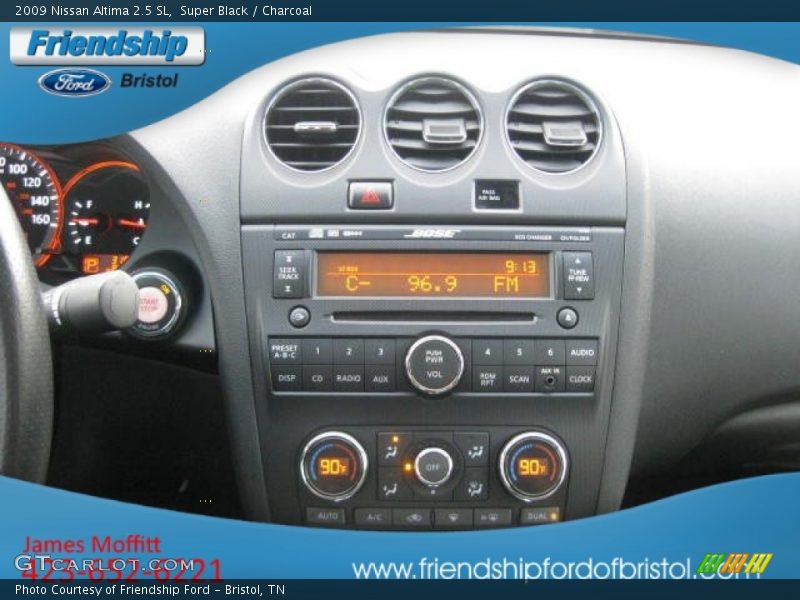 Super Black / Charcoal 2009 Nissan Altima 2.5 SL