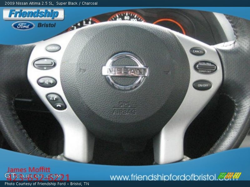 Super Black / Charcoal 2009 Nissan Altima 2.5 SL