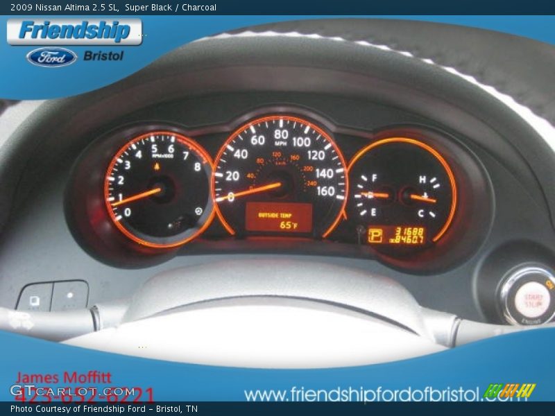 Super Black / Charcoal 2009 Nissan Altima 2.5 SL