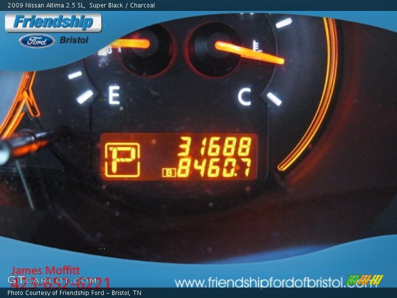 Super Black / Charcoal 2009 Nissan Altima 2.5 SL
