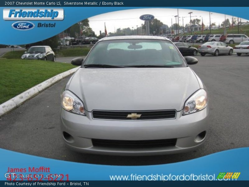 Silverstone Metallic / Ebony Black 2007 Chevrolet Monte Carlo LS