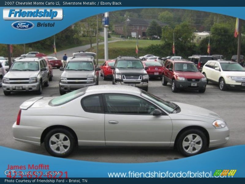 Silverstone Metallic / Ebony Black 2007 Chevrolet Monte Carlo LS