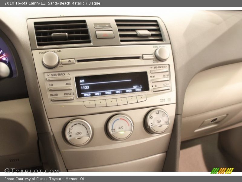 Sandy Beach Metallic / Bisque 2010 Toyota Camry LE
