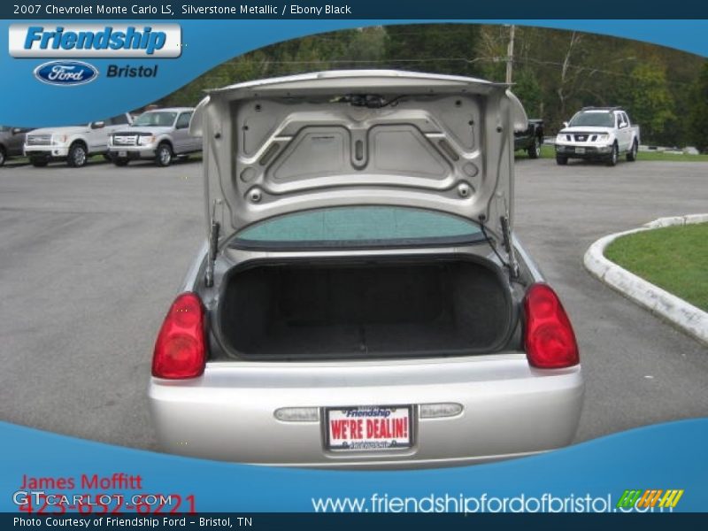 Silverstone Metallic / Ebony Black 2007 Chevrolet Monte Carlo LS