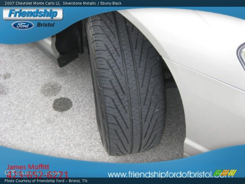 Silverstone Metallic / Ebony Black 2007 Chevrolet Monte Carlo LS