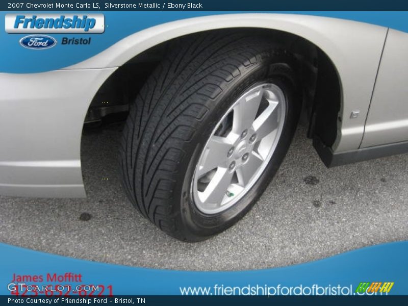 Silverstone Metallic / Ebony Black 2007 Chevrolet Monte Carlo LS