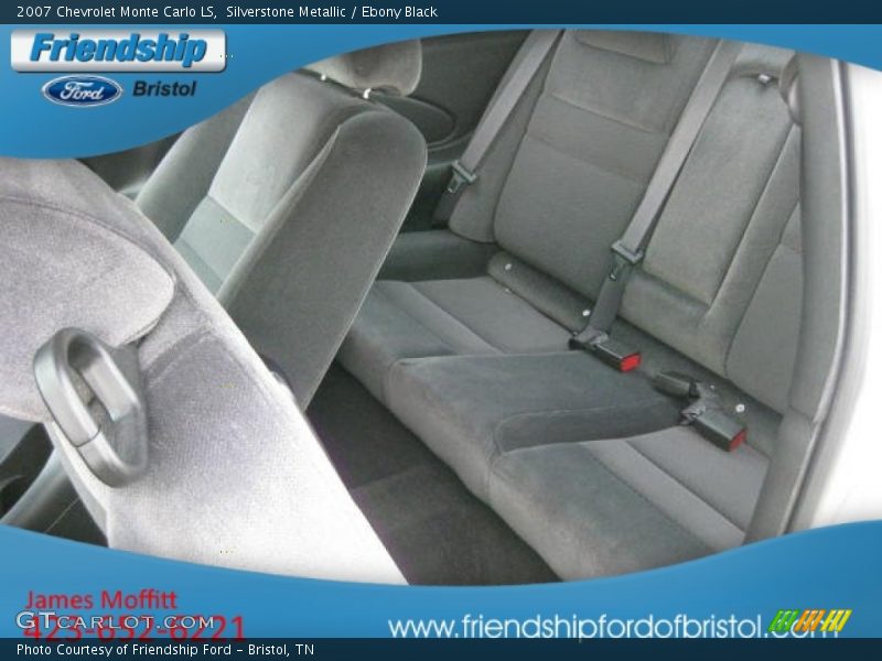 Silverstone Metallic / Ebony Black 2007 Chevrolet Monte Carlo LS
