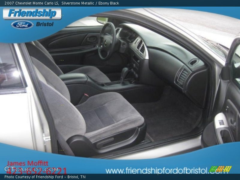 Silverstone Metallic / Ebony Black 2007 Chevrolet Monte Carlo LS
