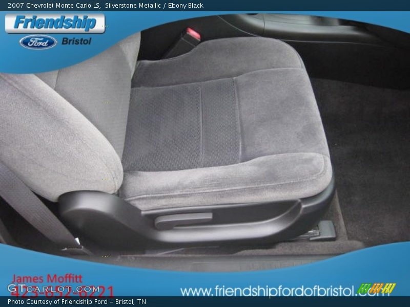 Silverstone Metallic / Ebony Black 2007 Chevrolet Monte Carlo LS