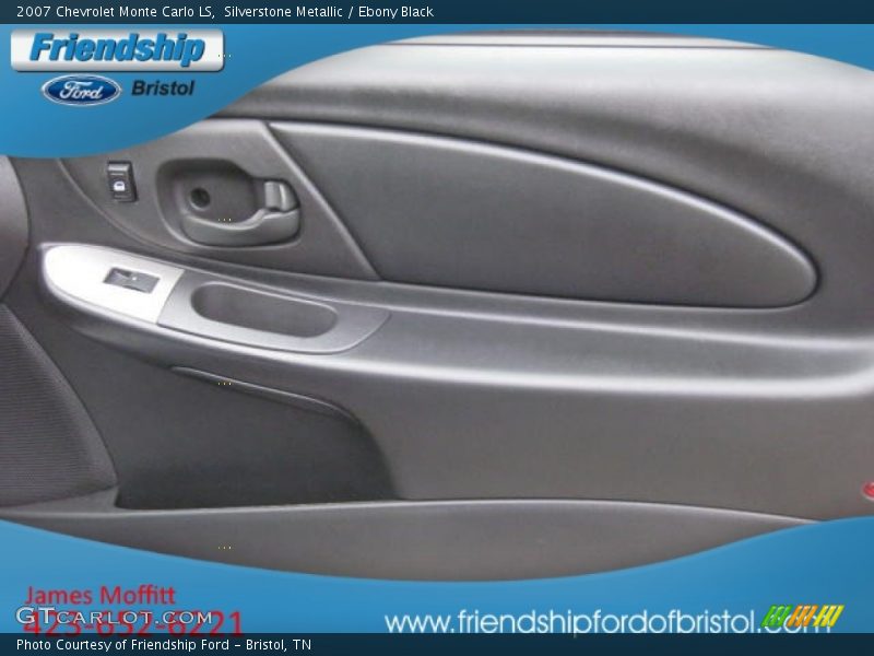 Silverstone Metallic / Ebony Black 2007 Chevrolet Monte Carlo LS