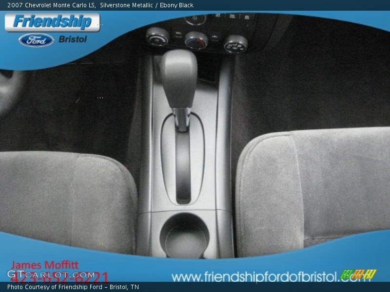 Silverstone Metallic / Ebony Black 2007 Chevrolet Monte Carlo LS