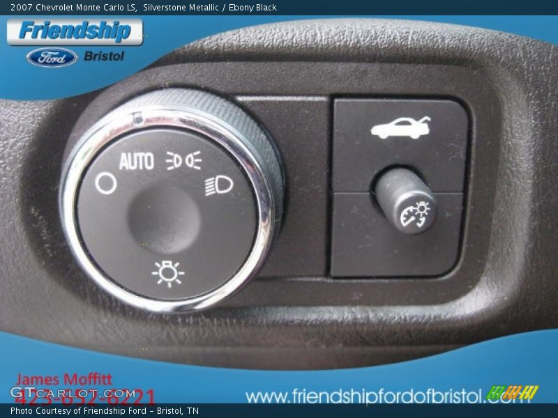 Silverstone Metallic / Ebony Black 2007 Chevrolet Monte Carlo LS