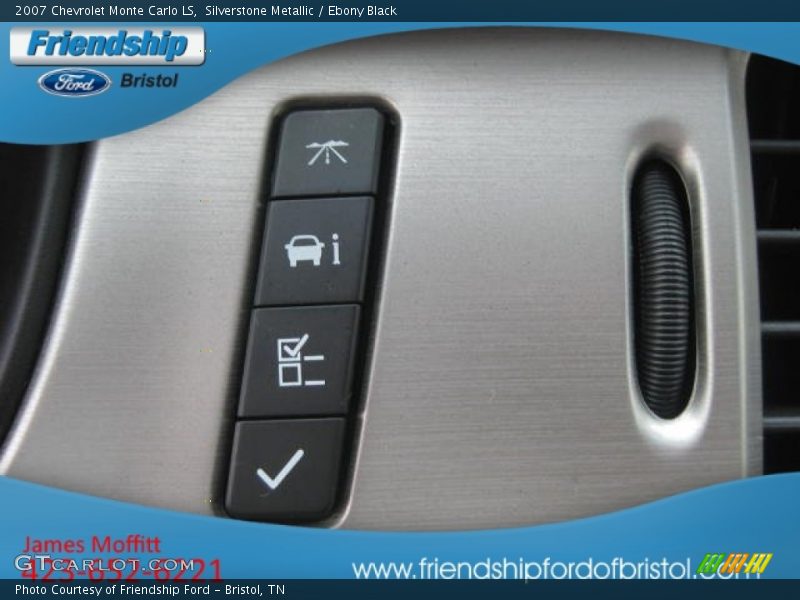 Silverstone Metallic / Ebony Black 2007 Chevrolet Monte Carlo LS