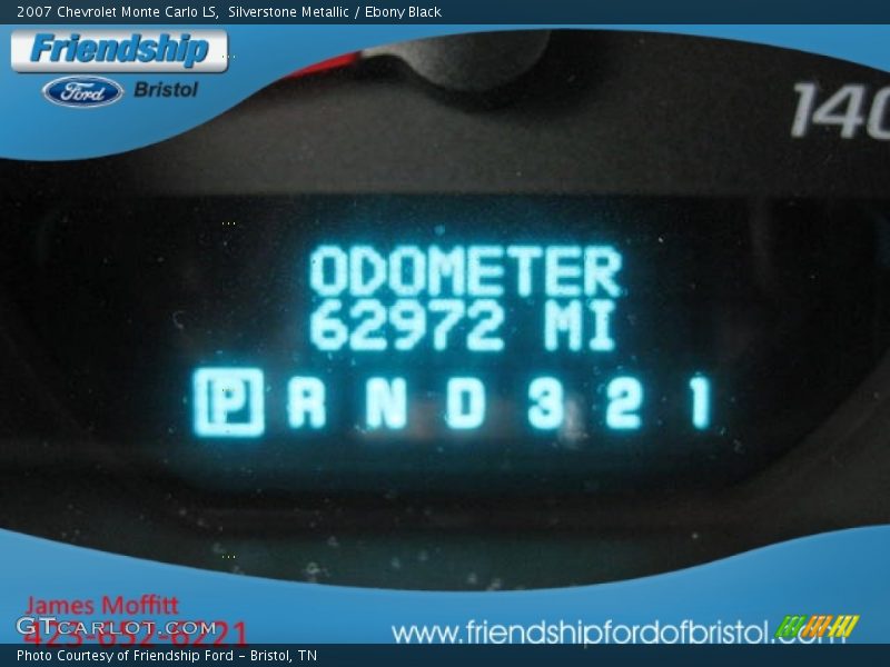 Silverstone Metallic / Ebony Black 2007 Chevrolet Monte Carlo LS
