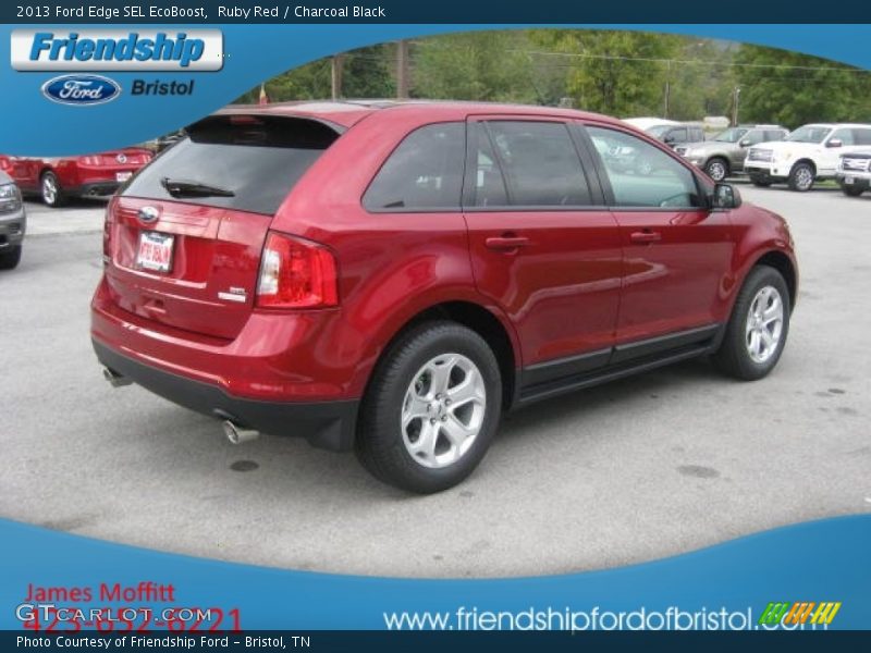 Ruby Red / Charcoal Black 2013 Ford Edge SEL EcoBoost