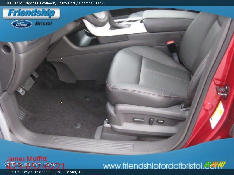 Ruby Red / Charcoal Black 2013 Ford Edge SEL EcoBoost