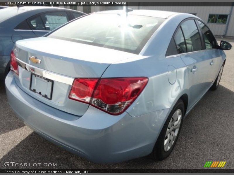 Ice Blue Metallic / Jet Black/Medium Titanium 2012 Chevrolet Cruze LS