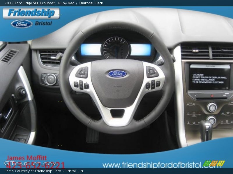 Ruby Red / Charcoal Black 2013 Ford Edge SEL EcoBoost