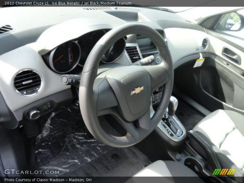 Ice Blue Metallic / Jet Black/Medium Titanium 2012 Chevrolet Cruze LS