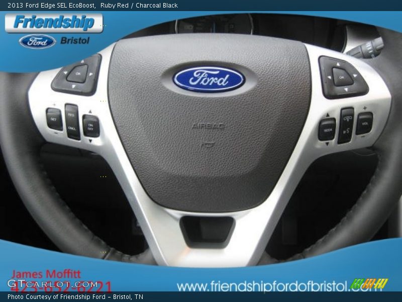 Ruby Red / Charcoal Black 2013 Ford Edge SEL EcoBoost