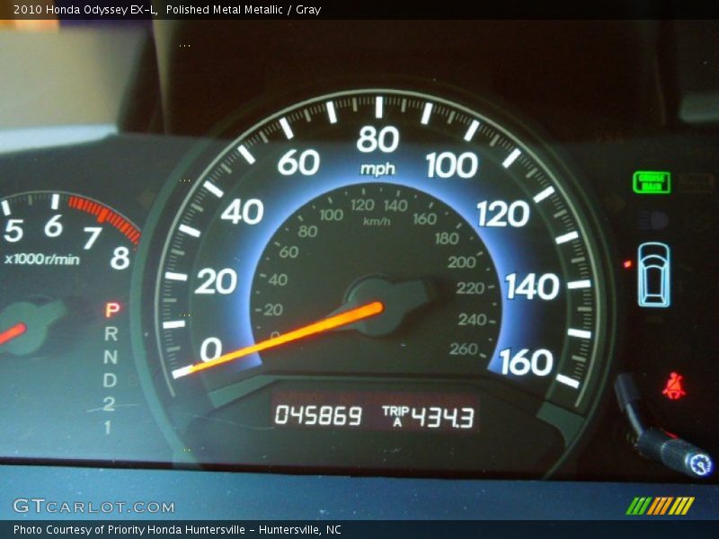 Polished Metal Metallic / Gray 2010 Honda Odyssey EX-L