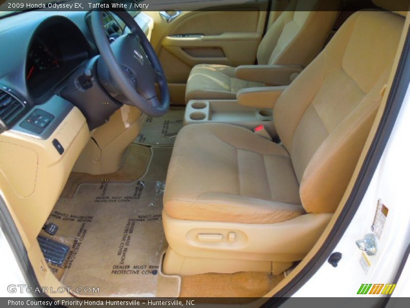 Front Seat of 2009 Odyssey EX