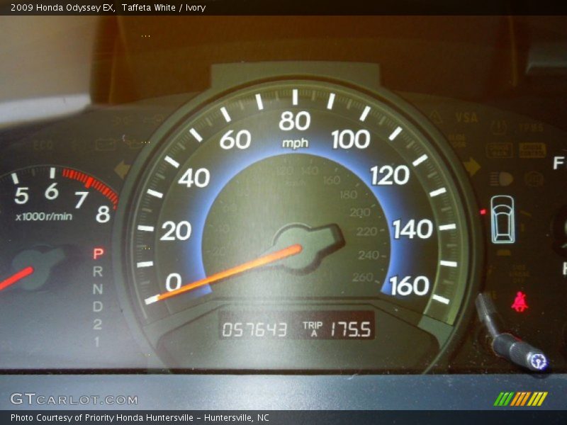 Taffeta White / Ivory 2009 Honda Odyssey EX