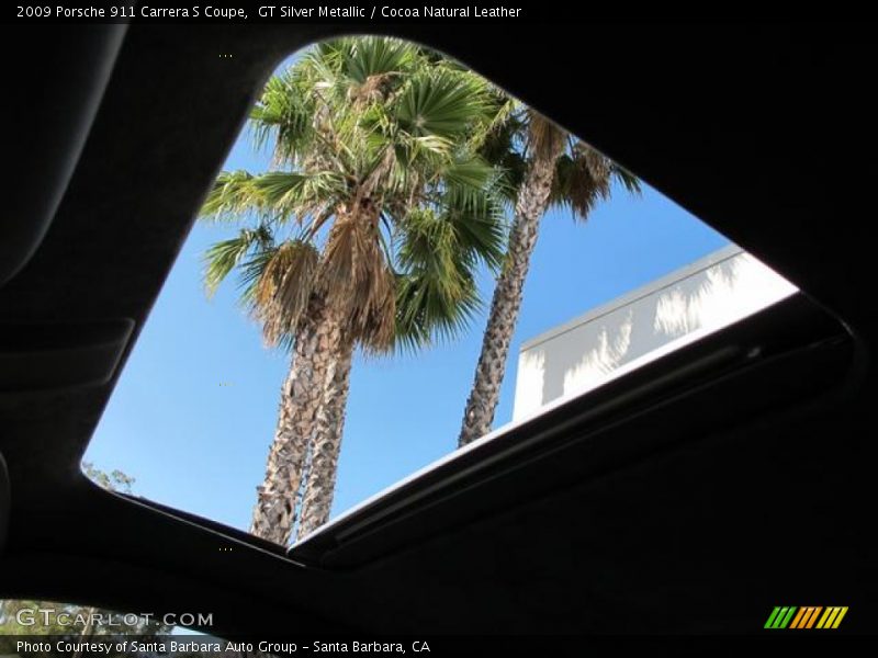GT Silver Metallic / Cocoa Natural Leather 2009 Porsche 911 Carrera S Coupe