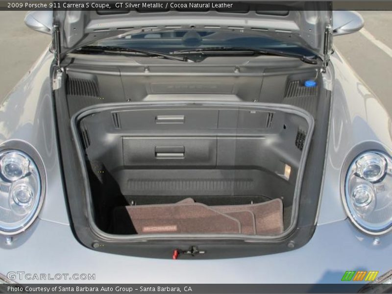 GT Silver Metallic / Cocoa Natural Leather 2009 Porsche 911 Carrera S Coupe