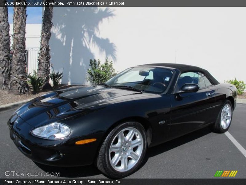 Anthracite Black Mica / Charcoal 2000 Jaguar XK XK8 Convertible