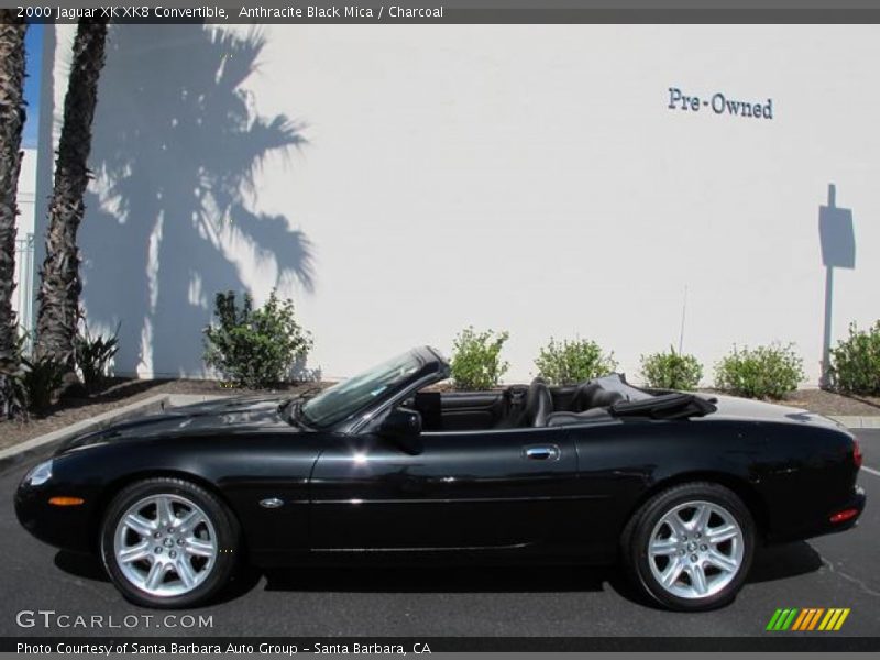 Anthracite Black Mica / Charcoal 2000 Jaguar XK XK8 Convertible