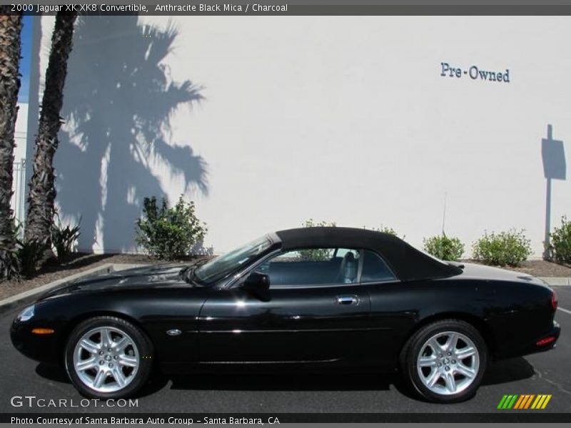 Anthracite Black Mica / Charcoal 2000 Jaguar XK XK8 Convertible