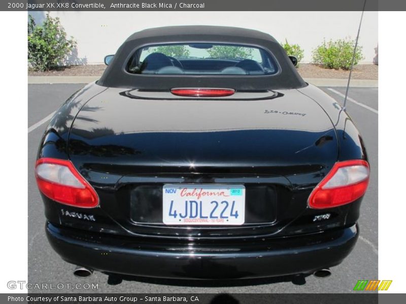 Anthracite Black Mica / Charcoal 2000 Jaguar XK XK8 Convertible