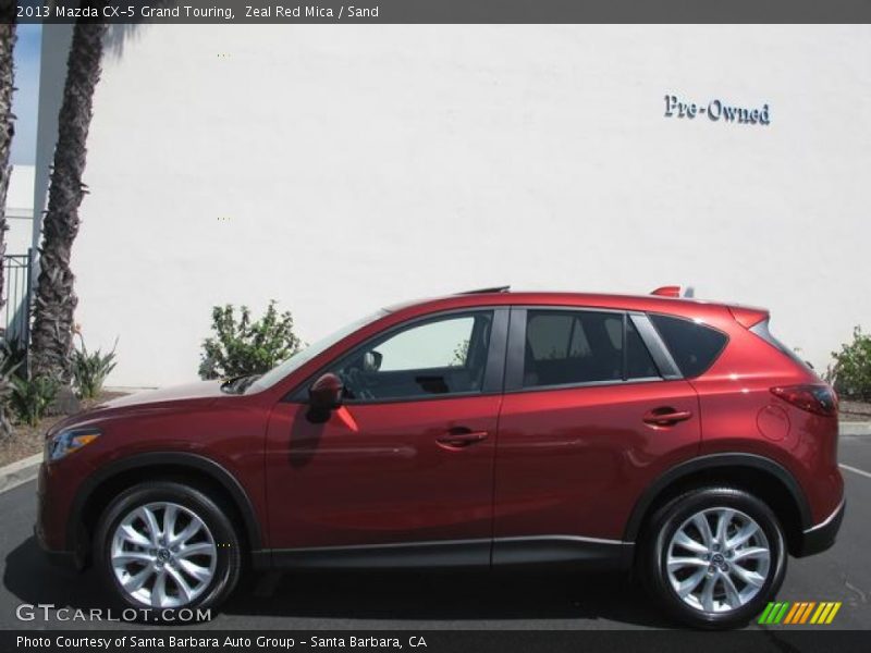 Zeal Red Mica / Sand 2013 Mazda CX-5 Grand Touring