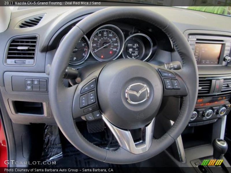 Zeal Red Mica / Sand 2013 Mazda CX-5 Grand Touring