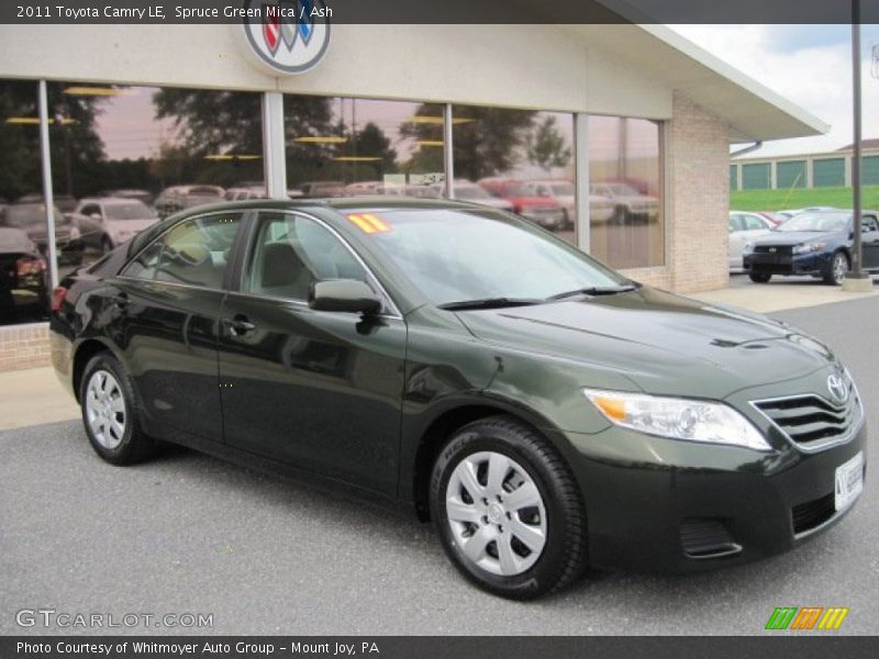 Spruce Green Mica / Ash 2011 Toyota Camry LE