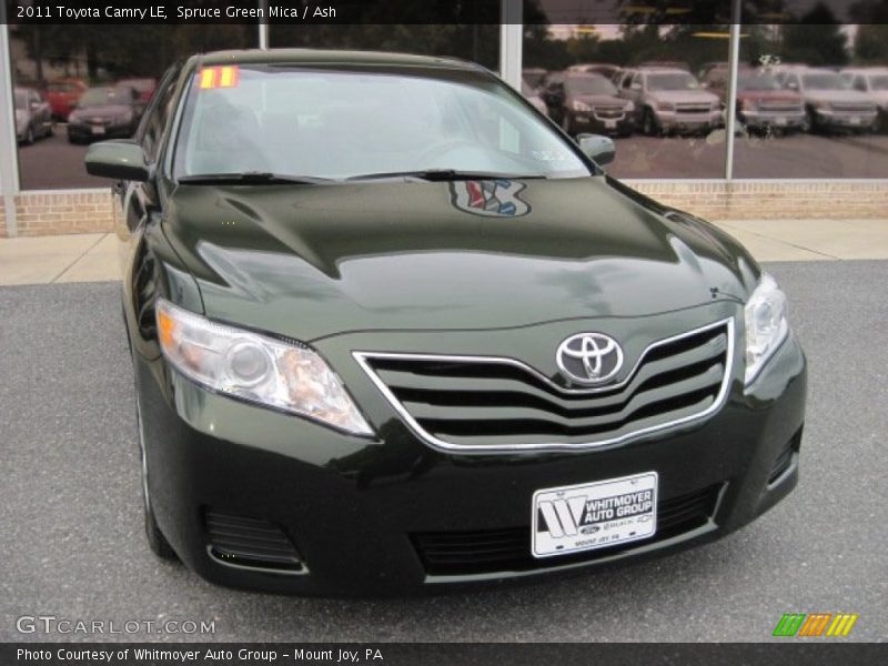 Spruce Green Mica / Ash 2011 Toyota Camry LE