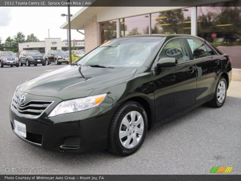 Spruce Green Mica / Ash 2011 Toyota Camry LE