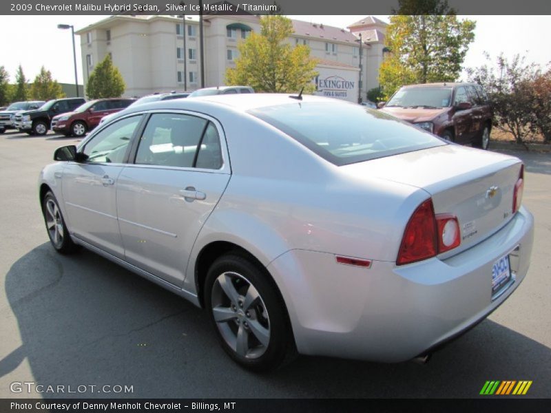 Silver Ice Metallic / Titanium 2009 Chevrolet Malibu Hybrid Sedan