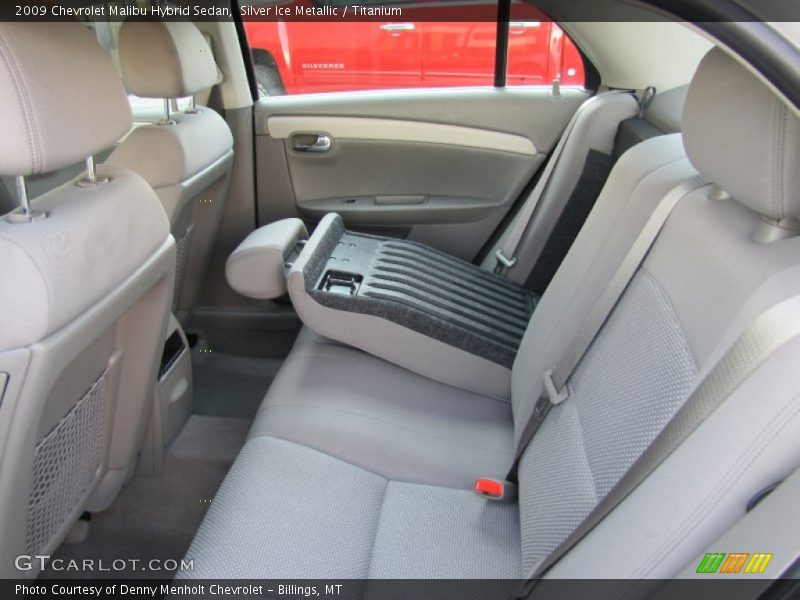 Silver Ice Metallic / Titanium 2009 Chevrolet Malibu Hybrid Sedan