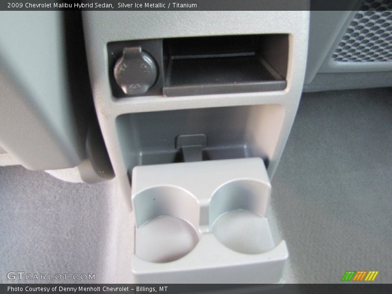 Silver Ice Metallic / Titanium 2009 Chevrolet Malibu Hybrid Sedan