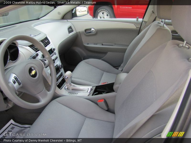 Silver Ice Metallic / Titanium 2009 Chevrolet Malibu Hybrid Sedan